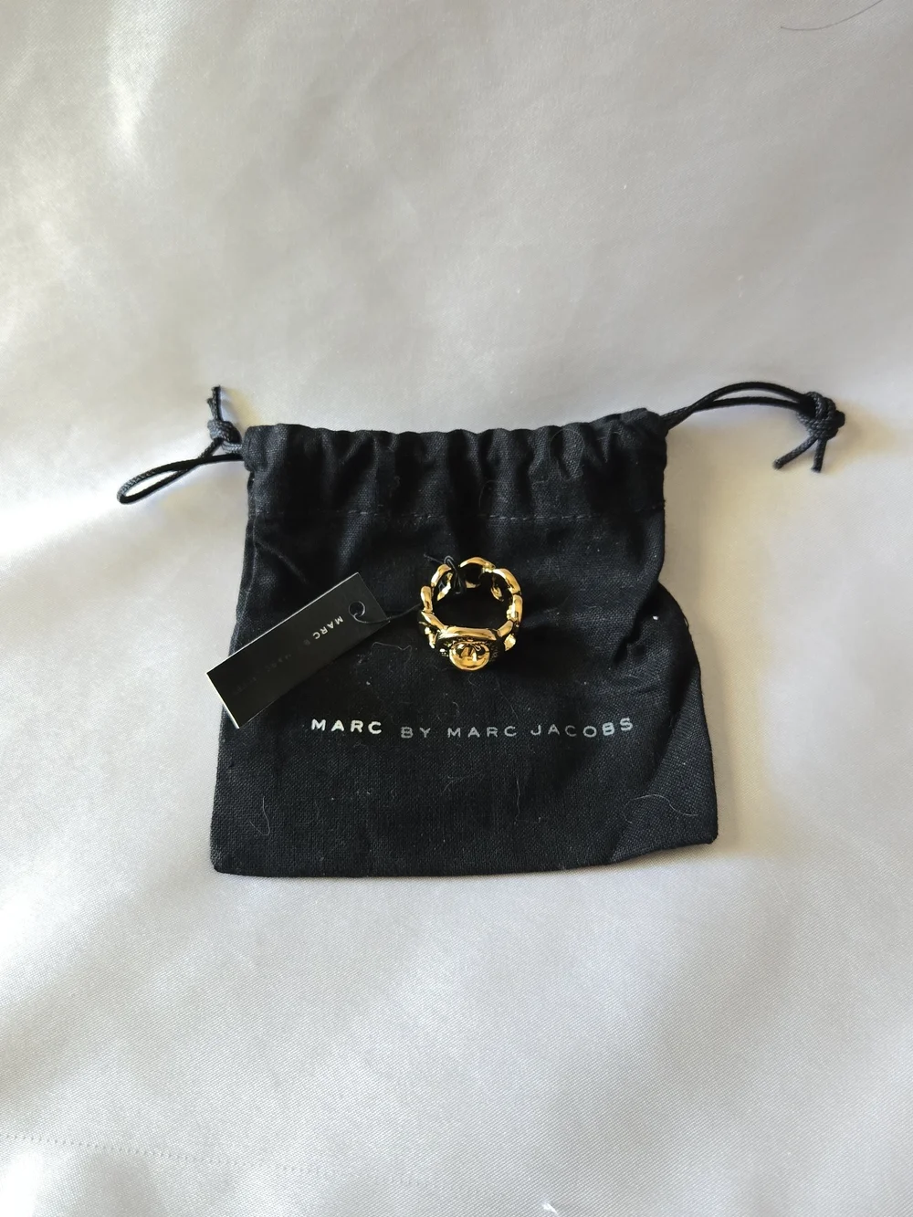 Marc Jacobs Gold Tone Braided Ring NWT Size 5 - Picture 1 of 7